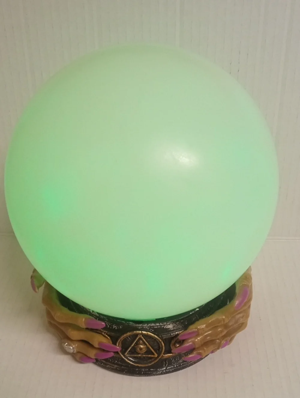Halloween Prop with Sound & Lights Fortune Teller LED Witch Crystal Ball Orb
